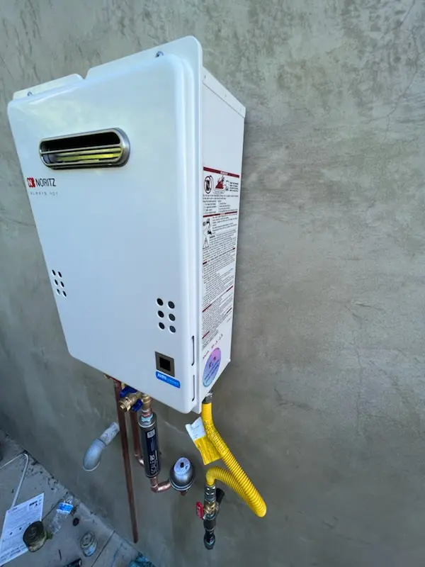 Tankless water heater installation for Victoria Wood homes